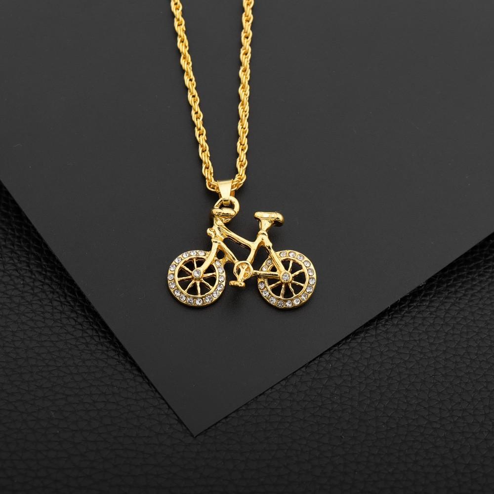 Bicycle Simple Men's and Women's Accessories Pendant Necklace