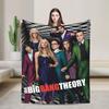 The Big Bangs Theory Sitcom Blankets Quality Warm  Throw Blanket Winter Airplane Travel Couch Chair Sofa Bed Fluffy Bedspread