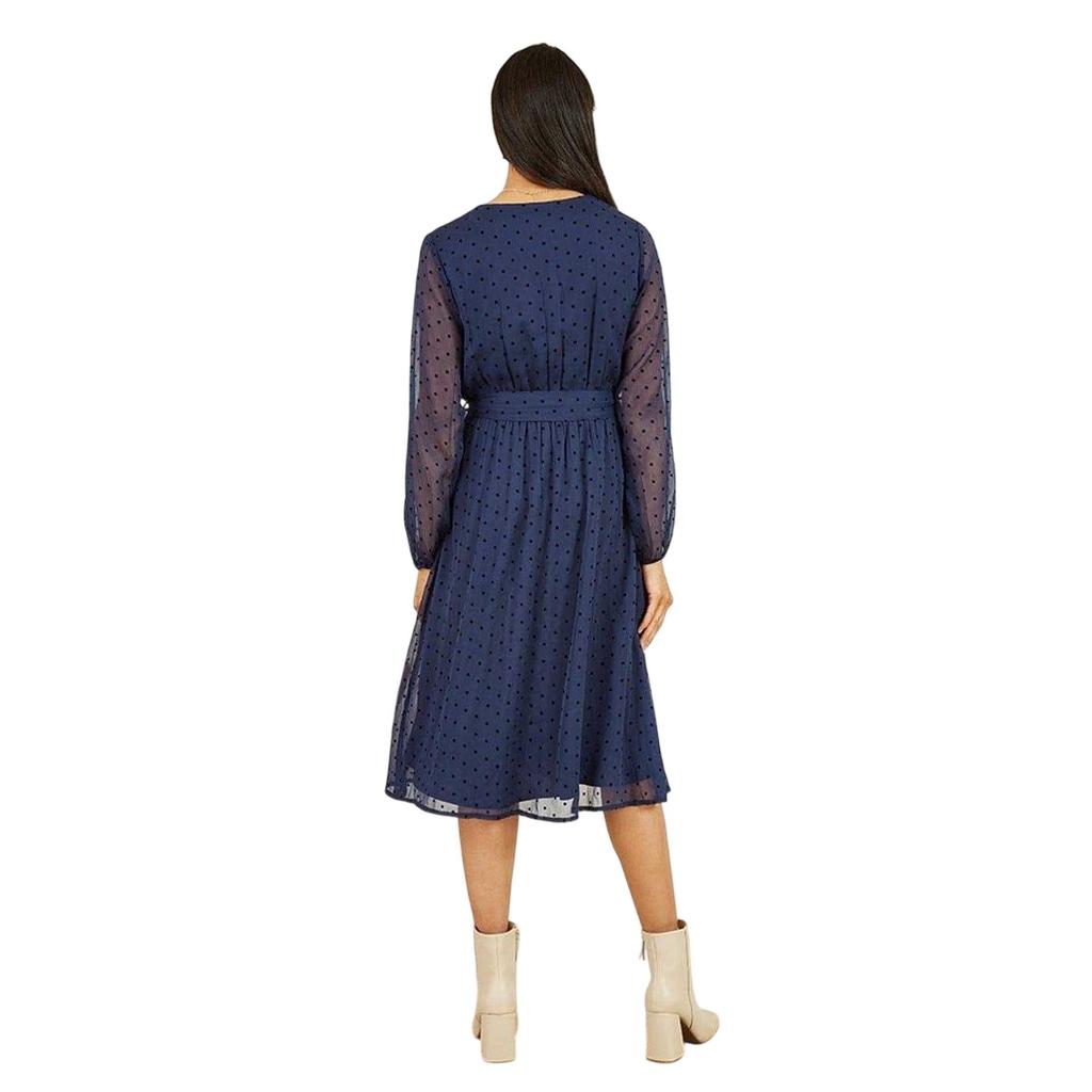 Mela London Womens/Ladies Dobby Spotted Wrap Dress
