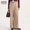 Teenie Weenie Women's Acetate Blend Draped Straight-Leg Pants