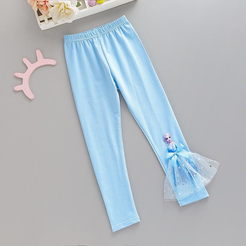 Frozen Girls Autumn Skirt Pants Cotton Blend Toddler Girls Spring Autumn Trousers New Fashionable Two Piece