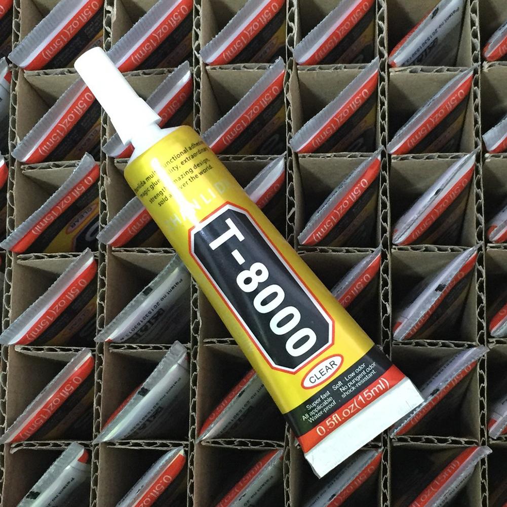 T8000 15ml Multipurpose Adhesive Rhinestone DIY Phone Screen Frame Epoxy Resin Sealant Super Sturdy Liquid Glue T8000 Nail Gel