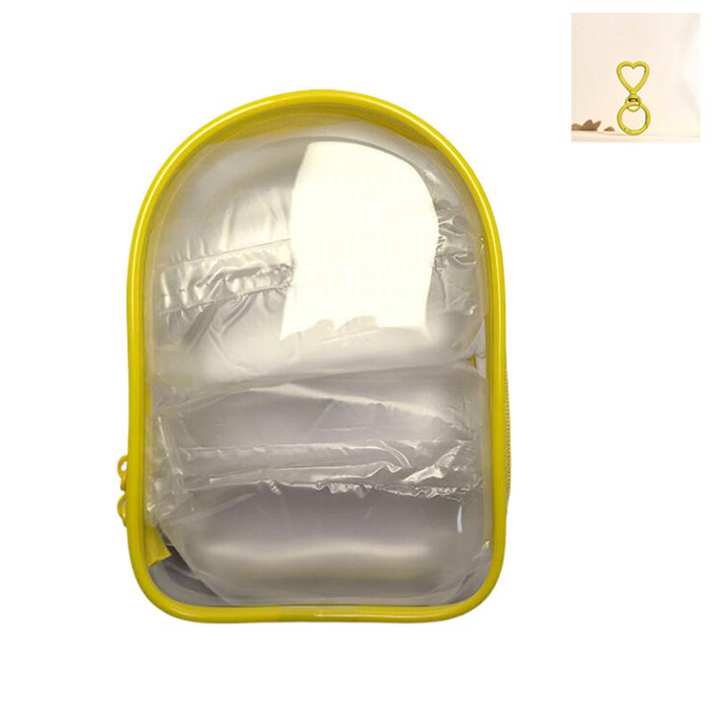 

Baby Clothes Transparent Dustproof 15Cm Protective Cover, Walking Bag Storage Display Case жовтий