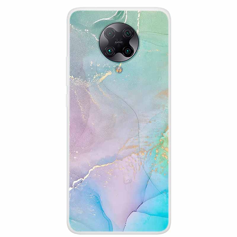 For Poco F2 Pro Case 6.67'' Clear Marble Soft TPU PocoF2 Pro F 2 F2Pro Phone Cover For Xiaomi Poco F2 Pro Shells Cartoon Fundas