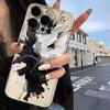 Applicable To Apple 11plus Mobile Phone Protective Case iPhone11promax New All-inclusive 11pro Black and White Ink