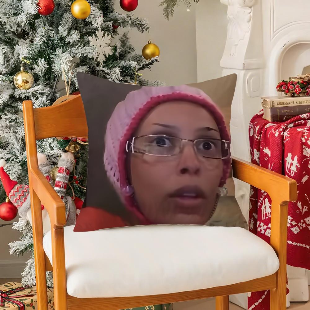 

Funny Ddoja cat meme Pillow Case Silky Short Plush with Invisible Zipper Dustproof Sofa Cushion Cover for Home Decor 30x30cm