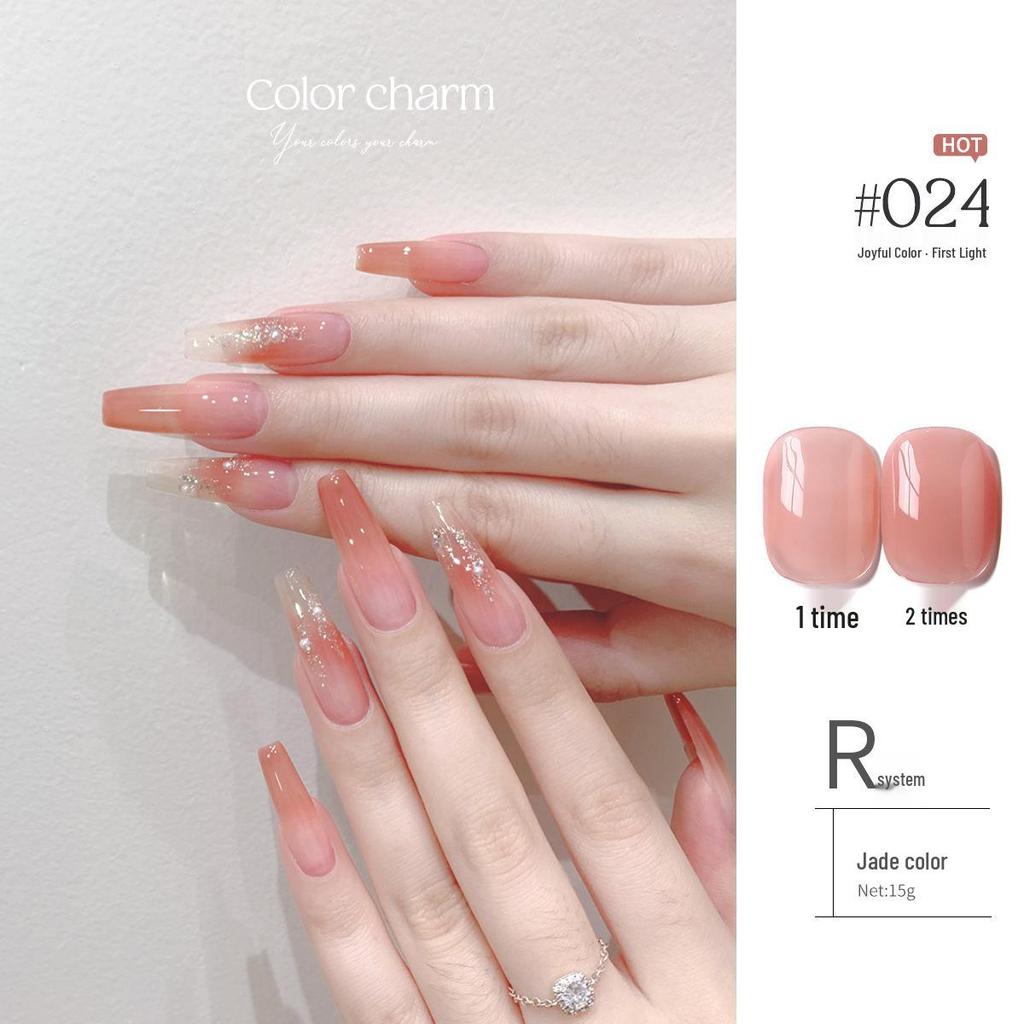 KaSi UV Gel Nail Polish - Autumn/Winter Pure Translucent Nude, Large Capacity, One Bottle One Color.