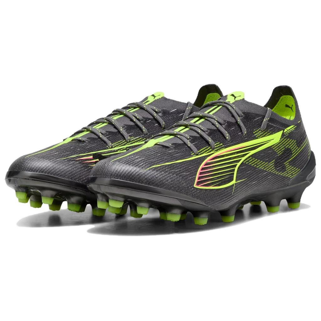 Puma Ultra 5 Ultimate Fashion Comfortable Ag (Rubber Short Studs) Soccer Shoes Men Soccer Shoes Silver Yellow 108339-03