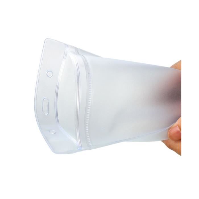Pack de 10 a6 vertical pochette porte-badge d'identité d'identification claire support en plastique 17.5 x 11.8cm carte 14.8 x10.5cm
