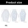 Halloweens Coffin Silicone Mould for Lanterns Candle and Craft With Detailed Engraving