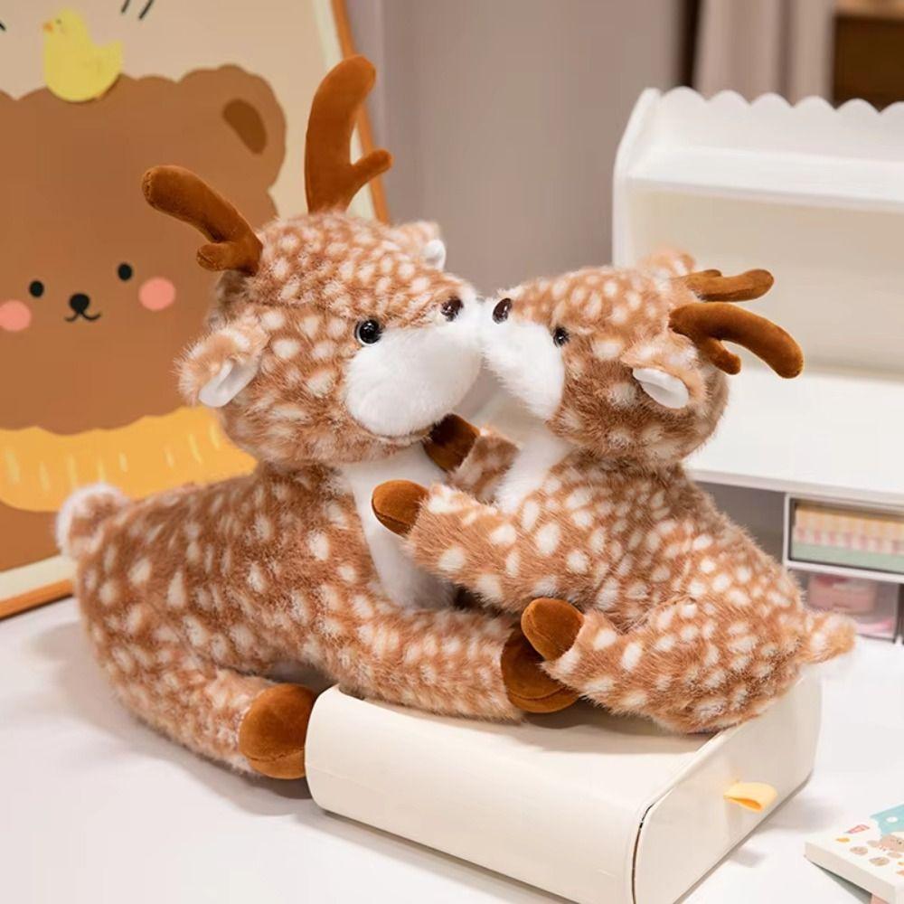Interactive Christmas Deer Toy PP Cotton Stuffed Animal Dolls Toys  Home Decor