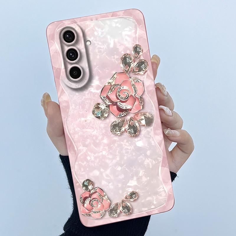 For Samsung Galaxy A37 A57 5G Case Fashion Simplicity Oil Painting Flower Silicone Soft Casing New Design Shockproof Back Cover