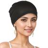 Muslim Turban Cap for Women Monochromatic Pullover Cap Hijab Hat Female Turban Fashion Accessories New
