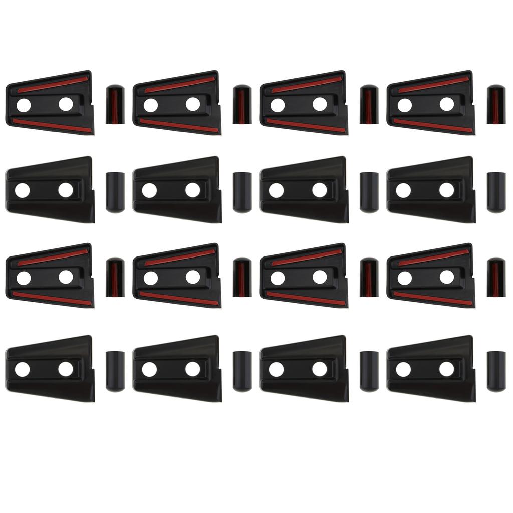 8X Door Hinge Covers Trim Protector Fit for Jeep Wrangler JK 07-17 2-Door 4-DoorGood Product