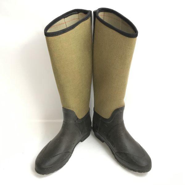 HUNTER long rubber rain boots 38 6 23.5-24.5 women khaki(USED)