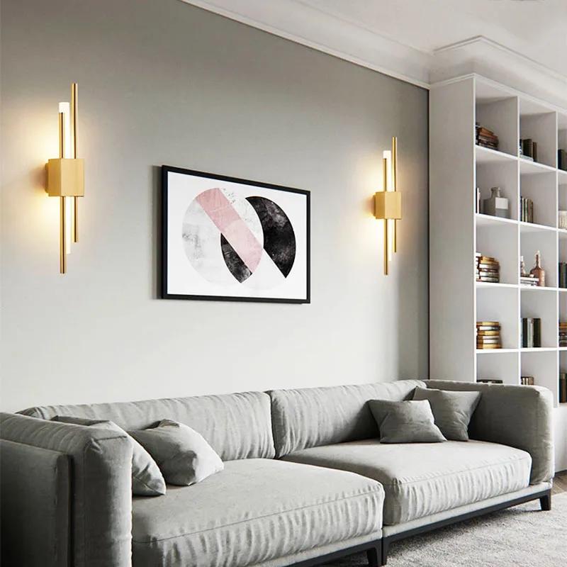 Nordic LED Wall Lamp Indoor Lighting Bedroom Bedside Living Room For Home Hotel Stairs Decoration Lamps Modern LED Wall Light