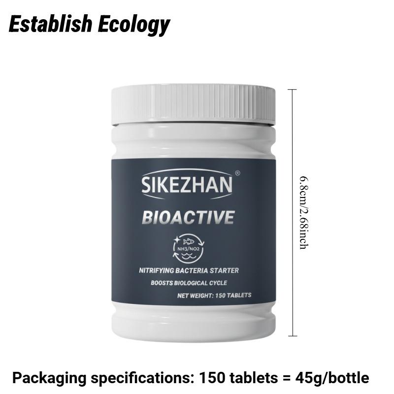 SIKEZHAN Aquarium Water Treatment Tablets Algae Remover Methylene Blue Nitrifying Bacteria Fish Tank Clarifier Conditioner Set