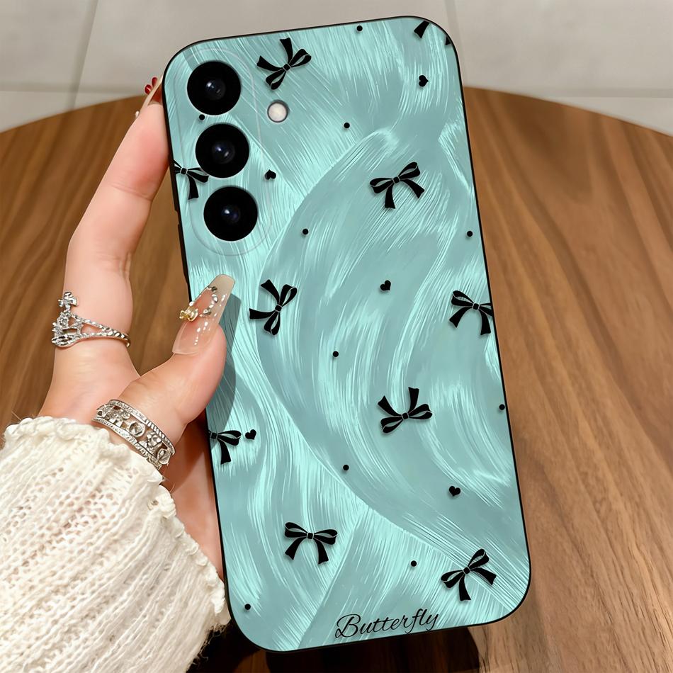 Polka Dot Bow Soft Funda For Samsung Galaxy S26 S25 S24 S23 S22 S21 S20 FE Plus Ultra Case Untra Thin Anti Choc Phone Housing