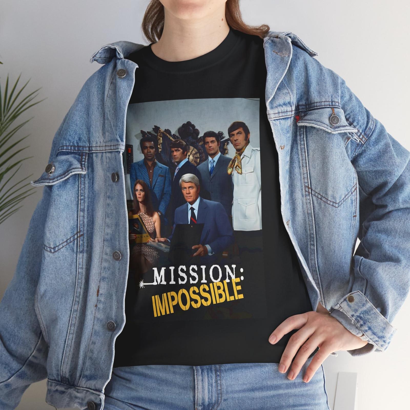 Mission Impossible TV Series (1966-73) T-Shirt Mens Womens Tees Top Peter Graves Leonard Nimoy L