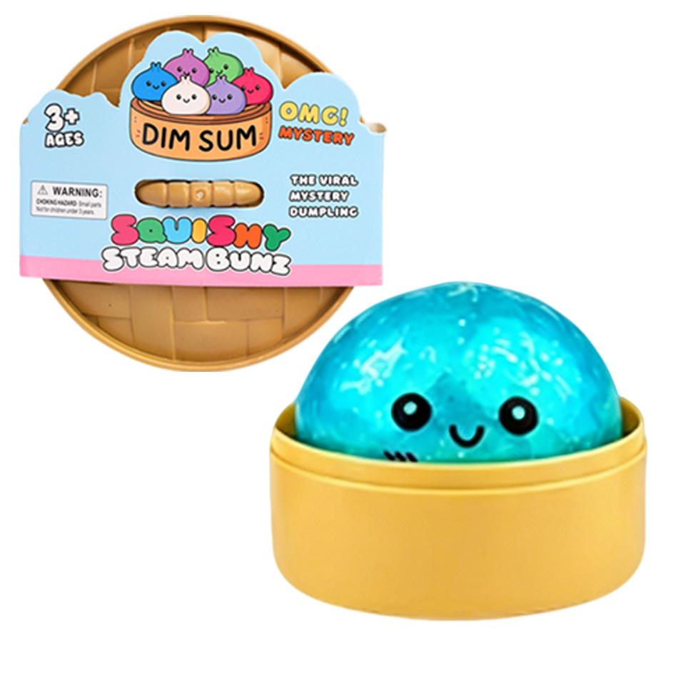Blind Box Colorful 4 Styles Glitter Dumpling Glitter Dumpling Squishy With Box Dumplings Sensory Squeeze Toy For Stress Relief