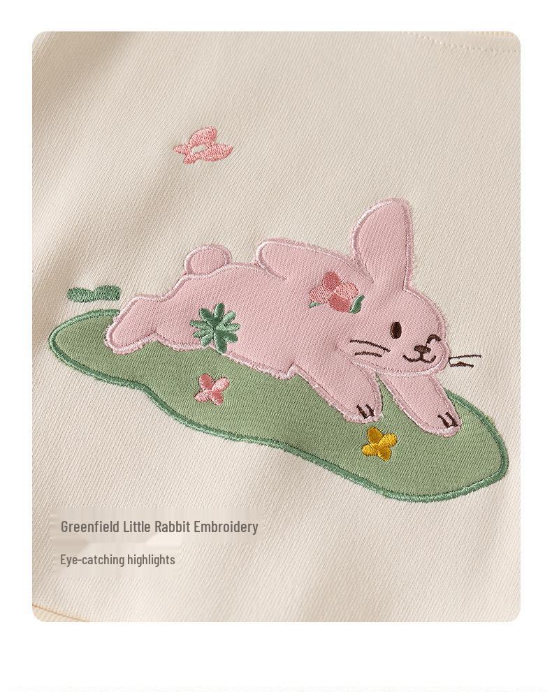 Girls' Autumn Two-Piece Cartoon Outfit - Stylish Baby Clothing Set for Outings