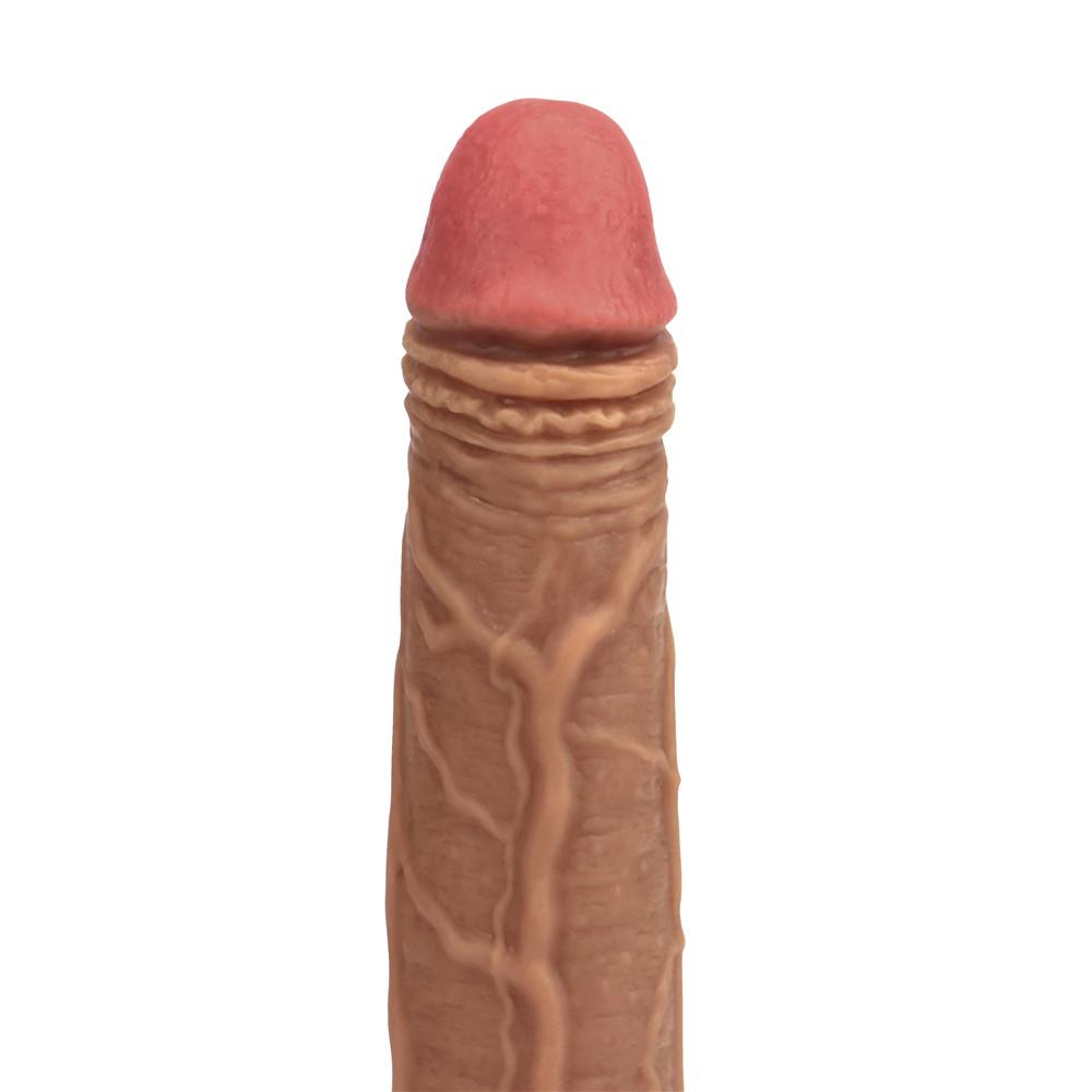 MoDi Realistischer Dildo Stretch Thrust G-Punkt Klitoris Anal Riesiger Penis Erwachsene Sexspielzeug für Frauen Paar Flirtwerkzeug