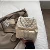 Schoolbag Diamond Embroidery Thread Women's Backpack 1011 New Versatile Chain Backpack Exquisite Super Fire Small Schoolbag Travel Bag