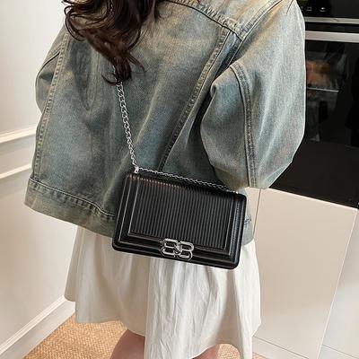 Qixi Festival Geschenk für Freundin High Sense Ketten-Tasche 2025 neue Pendler Diamant kleine quadratische Tasche Messenger