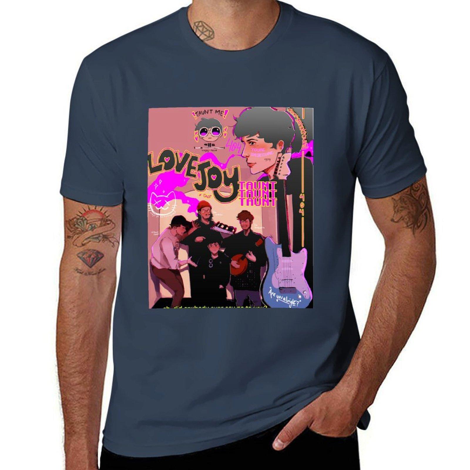 Lovejoy Band Tshirt Lovejoy Band Poster Lovejoy Band Sticker Tshirt Sports Casual Short Sleeve Cotton Tee S