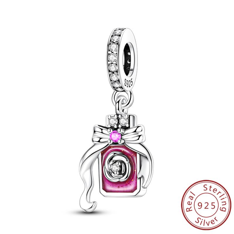 Original Charms Beads Pendants Copper Crown Strawberry Perfume Gold Bow Charm Fit Bracelet Necklace Women Jewelry