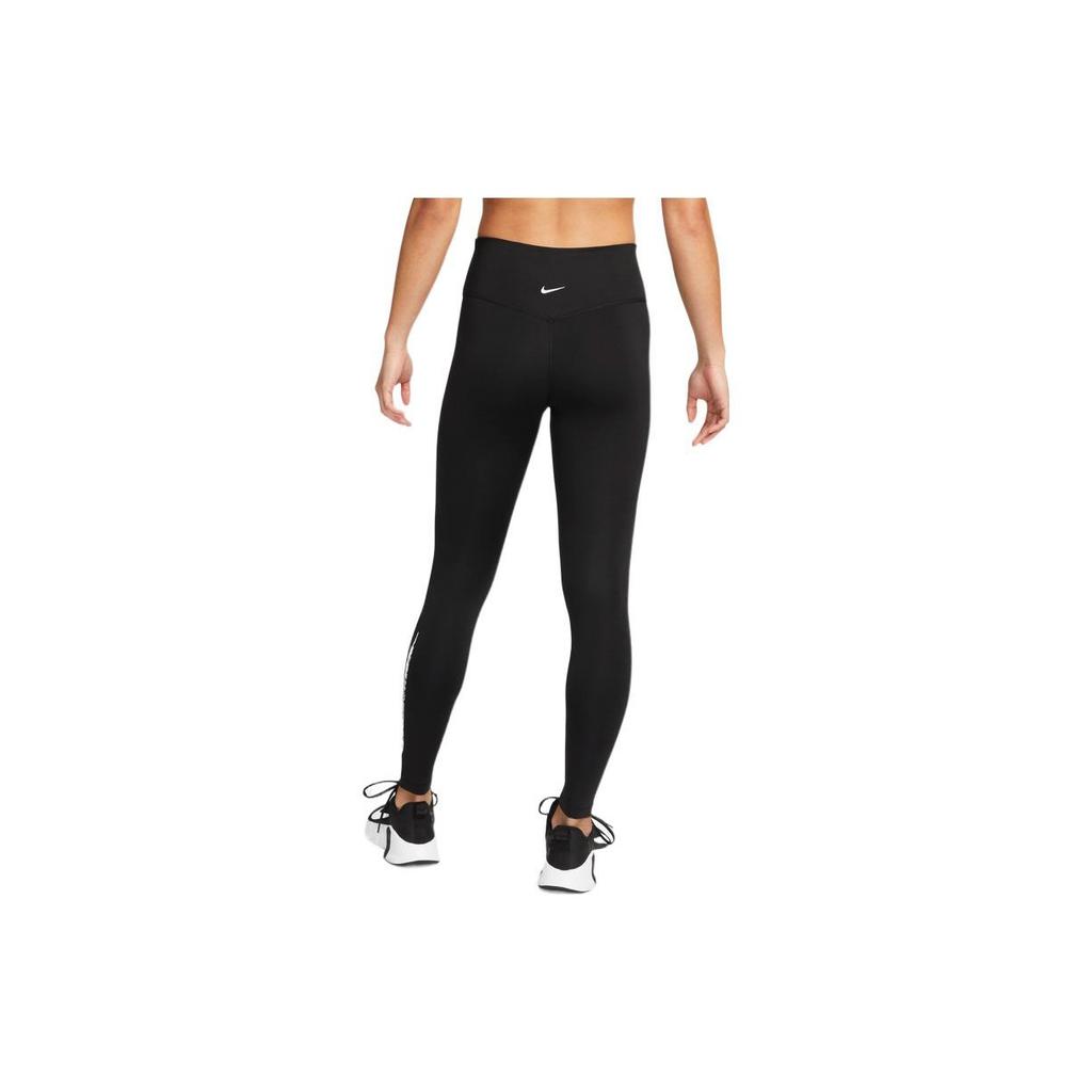 Nike Dri-FIT Color Block Logo Quick-Dry Mid-Rise Running Training Pants Women pants Black DM7768-010