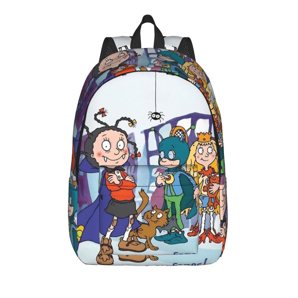 Mona The Vampire Anime Teenage Backpack Lightweight Student Hiking Travel  Daypack for Men Women Laptop Canvas Bags