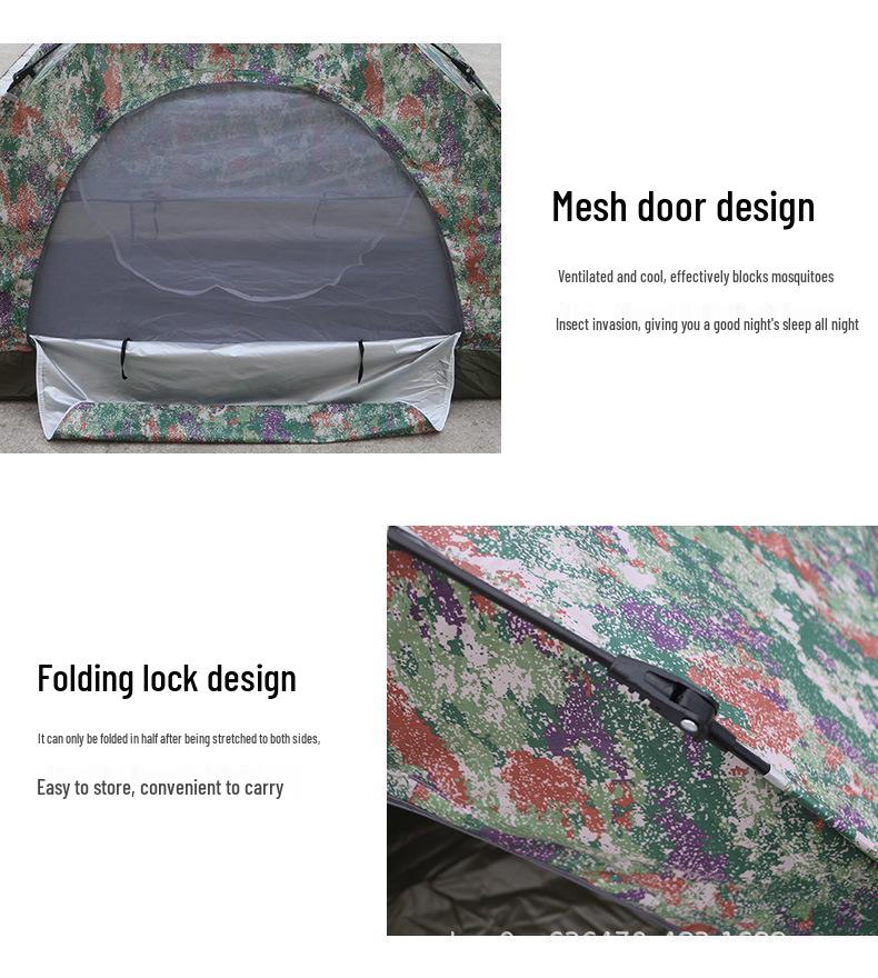 Waterproof Single-Person Quick-Open Anti-Mosquito Camping Tent