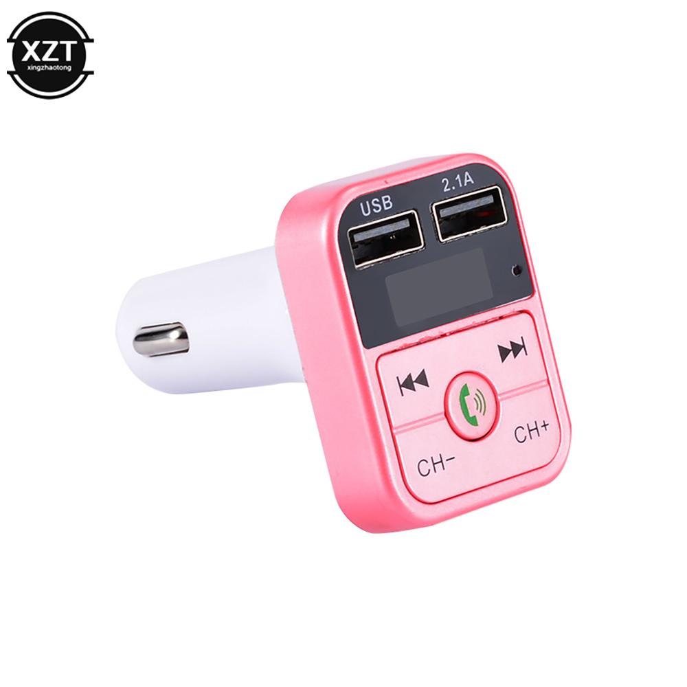 Car Handsfree Wireless Bluetooth-Compatible 5.0 FM Transmitter LCD MP3 Player Car Accessories Dual USB Charger FM Modulator