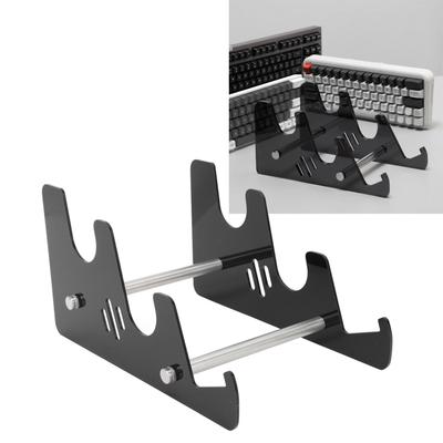Acrylic Keyboard Display Stand Mechanical Computer Keyboard Stand Shelf for Desk 3 Tier Keyboards Storage Holder Detachable