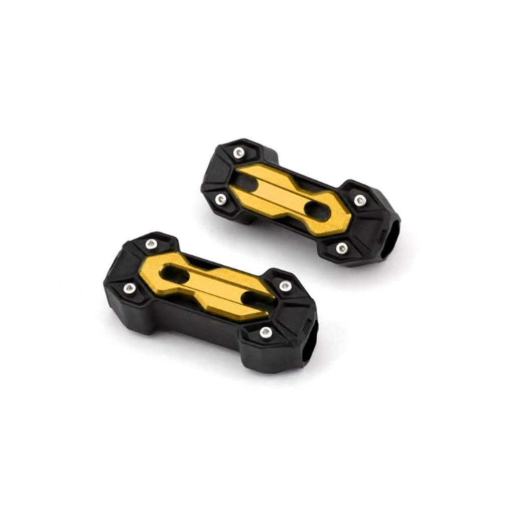 22mm 25mm Universal Motorcycle Engine Guard Bumper Crash Bar Bumper Engine Guard Protector Decorative Block (Gold)