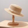 [Minimalist Life] French Elegant Straw Hat Female Summer Shade Holiday Sunscreen Hat Imported Philippine Mashara