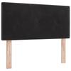 Box Spring Bed with Mattress Black 120 X 190 Cm Velvet