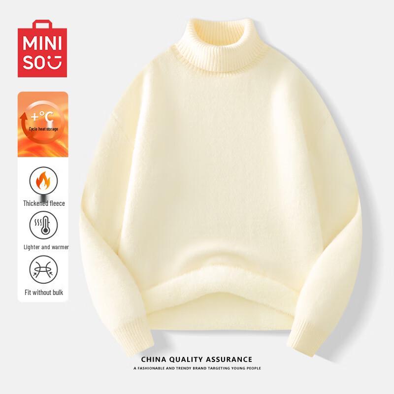 Miniso Men's Winter High-Neck Pullover Sweater