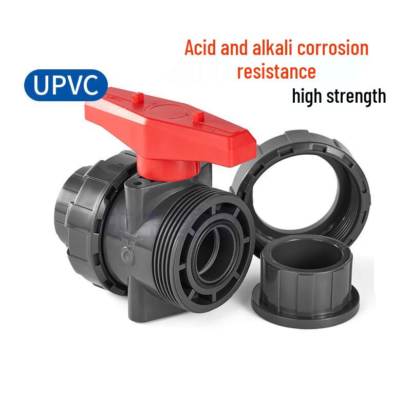 Luoyiren PVC Grey Hot Melt Straight Ball Valve