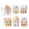 Set Casa delle Spezie del Villaggio di Natale da 6 Pezzi Ornamento a Forma di Casa Set Scatola Portaoggetti Mini Vasetti Casa delle Spezie del Villaggio per Villaggio di Natale Decorazioni per la Casa
