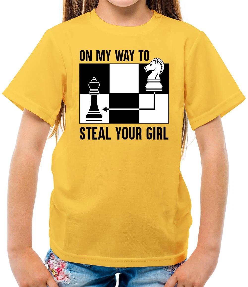 

On My Medium Steel Your Daughter - Kids - Chess Player King Queen Pawn 140