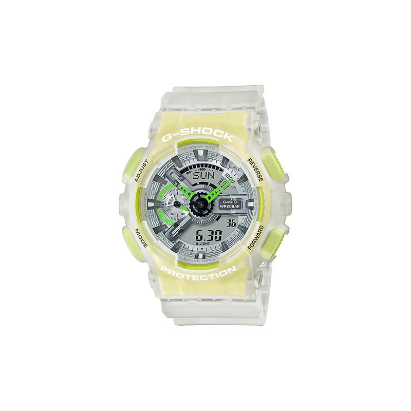 Casio Street Classic Pointer Dual Display Dial Quartz Movement Resin Strap Japanese and Korean Watch Men and Women Same Style GA-110LS-7ABA-110CR-7A