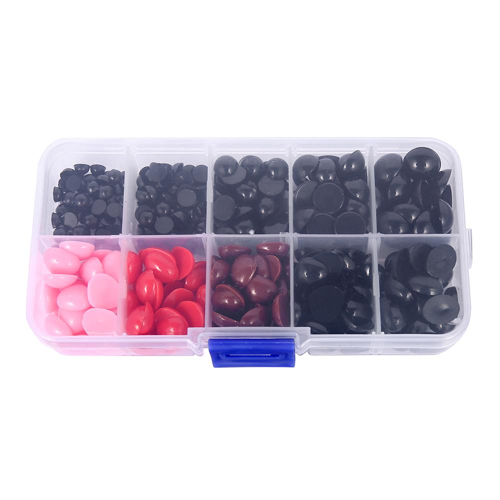 330Pcs 5-12mm Safety Eyes and Noses Set Plastic DIY Doll Toys Accessories for Crochet Toy and Stuffed Animals Eyes Noses Making