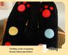 Süßes Polka-Dot-Katzen-Kuschelkissen Plüschtier