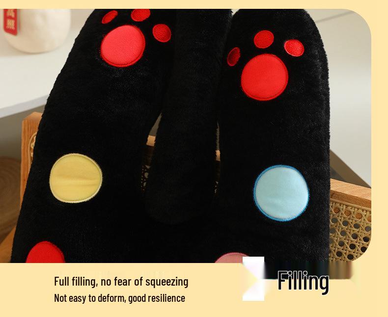 Süßes Polka-Dot-Katzen-Kuschelkissen Plüschtier