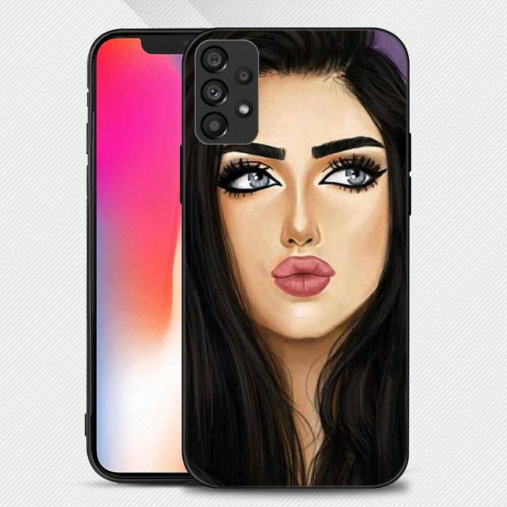 Muslimský Islámský Arabský Hidžáb Obličejová Mřížka Oči Korán Pouzdro na Telefon Pro Samsung Galaxy S22 S23 Ultra S21 S20 FE Plus Note 20 Měkký Kryt