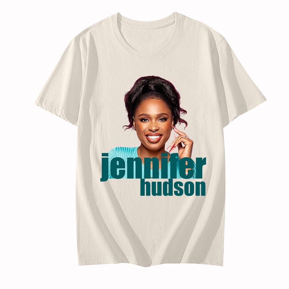 Jennifer Hudson T-Shirt Graphic Printing Fashion O-neck Clothing Short Sleeve Casual Cotton Camisetas Women/men Tees Summer Tops Anime T-shirt