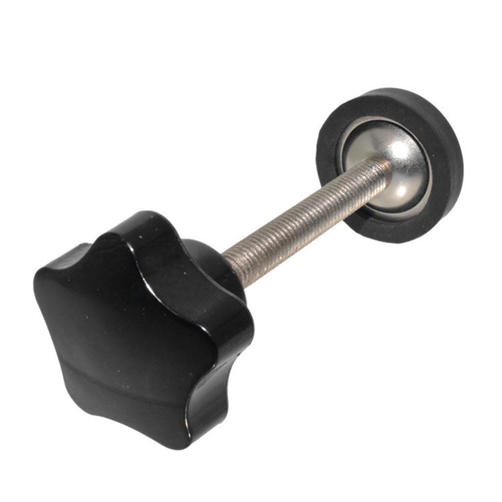 Clamping Screw Knob Black Head Threaded Knurled Grip Knobs Clamping Screw