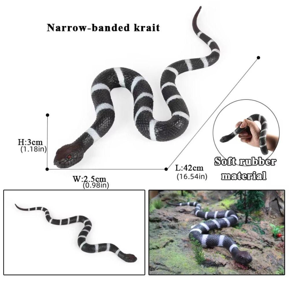 Python Cobra Rattlesnake Model Soft TPR Simulation Snake Snake Action Figures  Halloween Trick